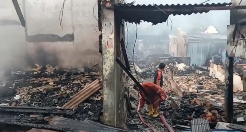 Pasca Kebakaran Hebat, 263 Pedagang Pasar Bakauheni Siap Direlokasi