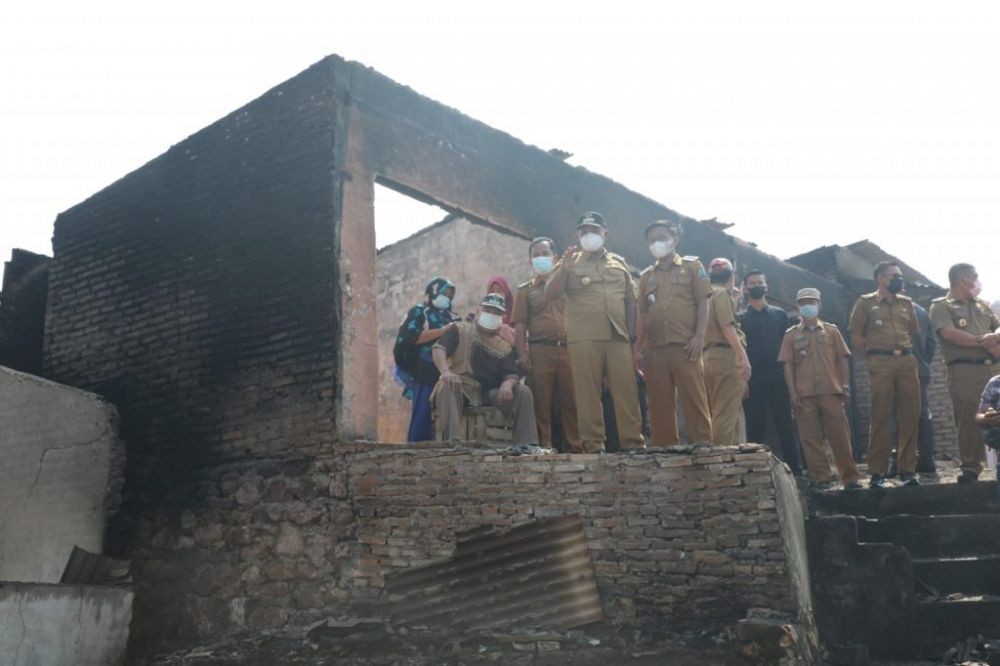 Pasca Kebakaran Hebat, 263 Pedagang Pasar Bakauheni Siap Direlokasi