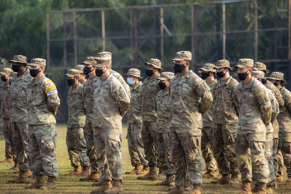 Kasad Pantau Langsung Latihan TNI AD dan US Army di Amborawang