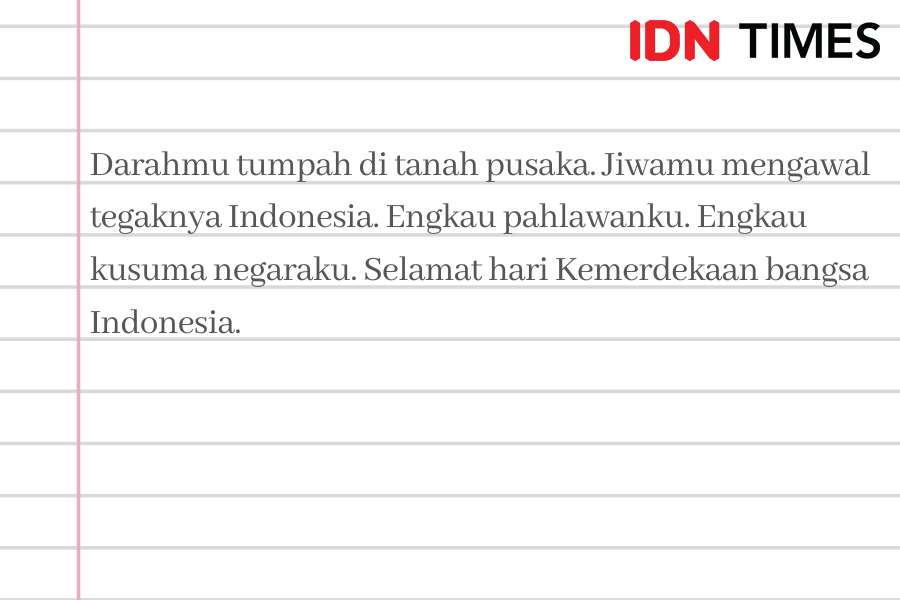 9 Ucapan Kemerdekaan Republik Indonesia, Semarakkan HUT RI