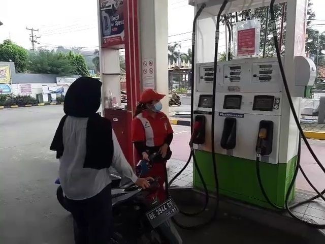 Asyik, Harga Pertalite di 27 SPBU Bandar Lampung Rp7.250 per Liter