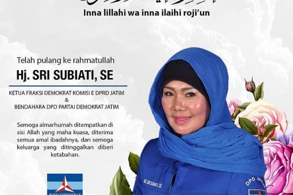 DPP: Ketua Fraksi Demokrat Jatim Wafat Akibat COVID-19