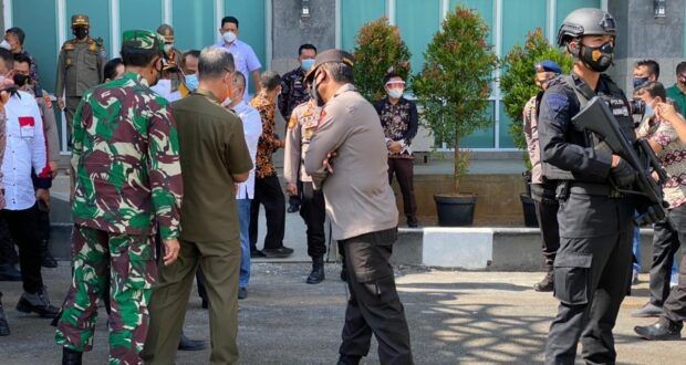 Cerita Personel Gegana Brimob Lampung Pengamanan Kunker Dua Menteri