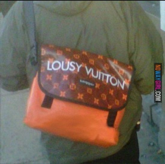 10 Potret Lucu Orang Pakai Louis Vuitton KW