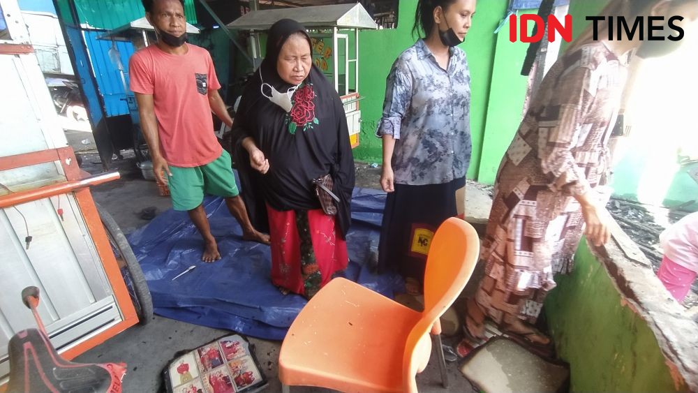 Cerita Korban Kebakaran di Makassar yang Rumahnya Tinggal Puing