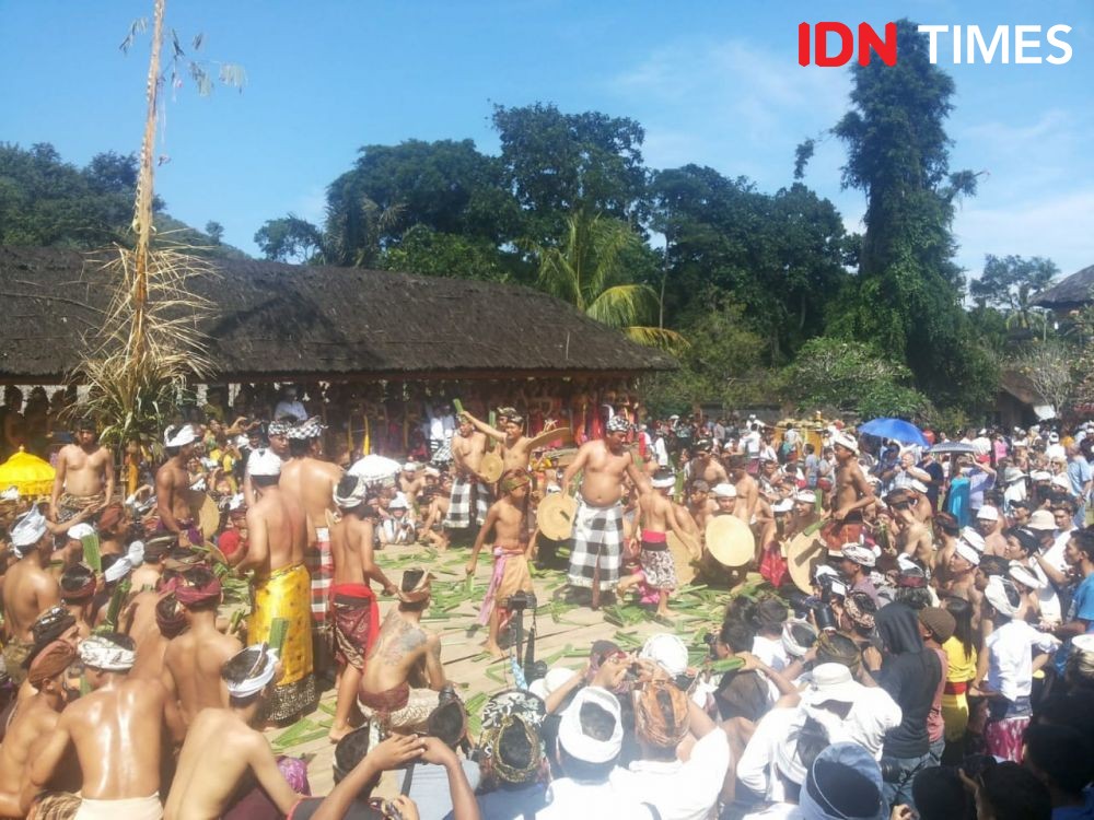 10 Potret Tradisi Mageret Pandan di Desa Tenganan Karangasem