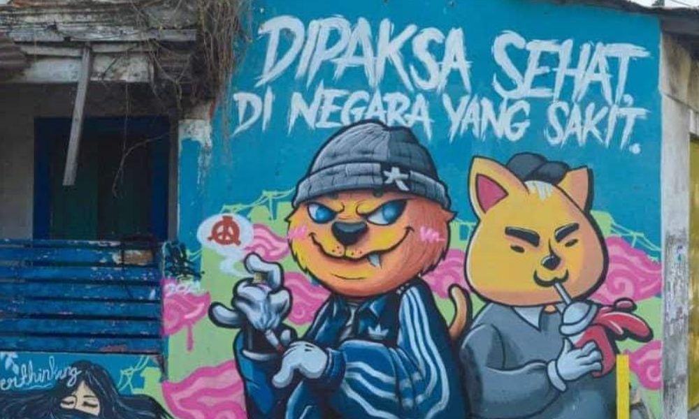 Satpol PP Pasuruan Bantah Panik dengan Mural 'Dipaksa Sehat'