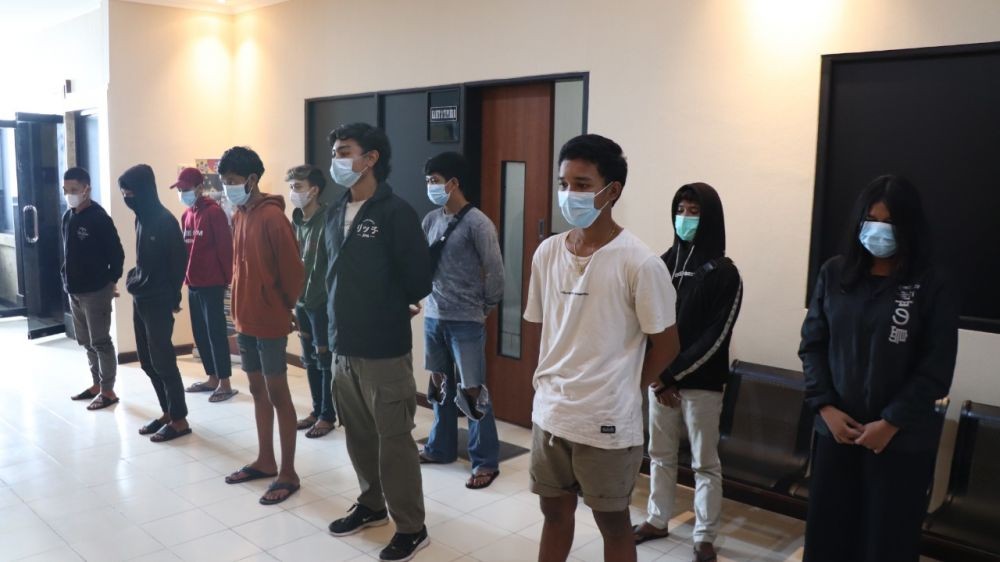 Nekat Trek-trekan, 10 Remaja di Denpasar Diamankan Polisi