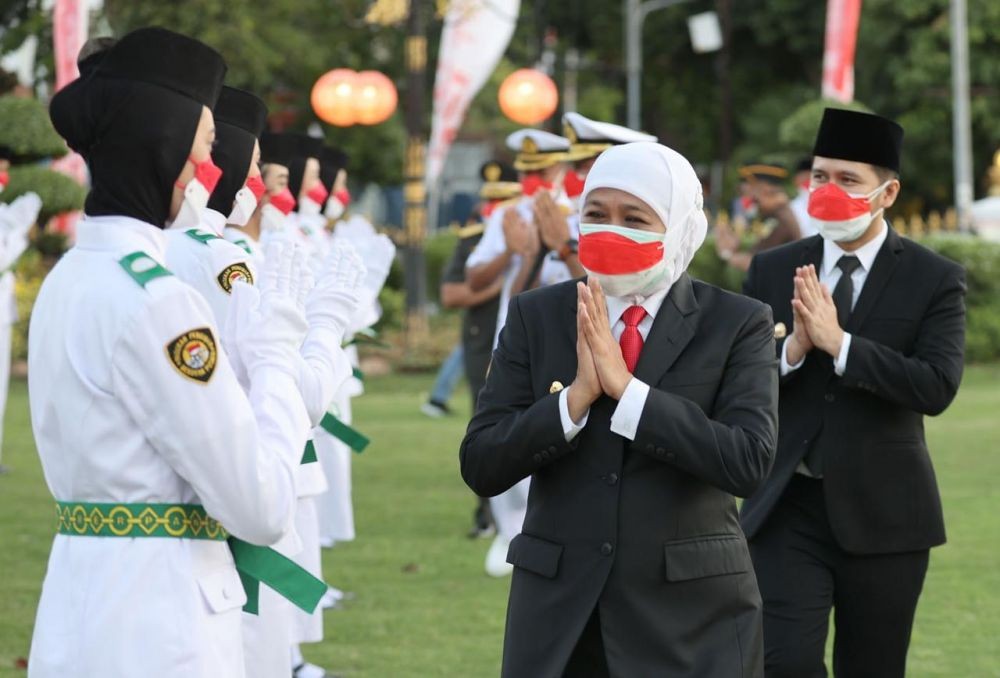 Formasi Paskibraka Jatim Tahun Ini Tidak Lagi 17-8-45 