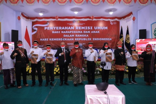 13.837 WBP dan Anak di Jatim Dapat Remisi, 432 Langsung Bebas
