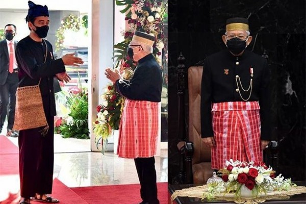 Warga Sulbar Bangga Wapres Ma'ruf Amin Kenakan Pakaian Adat Mandar