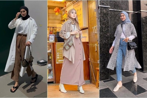 9 Style Hijab dengan Long Outer, Modis Gak Harus Ribet!