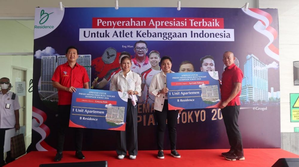 Greysia-Apriyani dan Anthony Ginting Dapat Bonus Lagi Rp2,3 Miliar