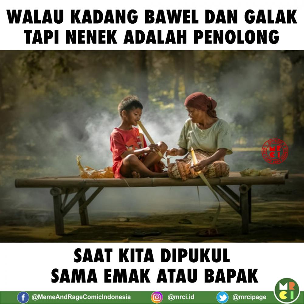 10 Meme Lucu Kebaikan Nenek yang Bikin Kangen Kampung Halaman