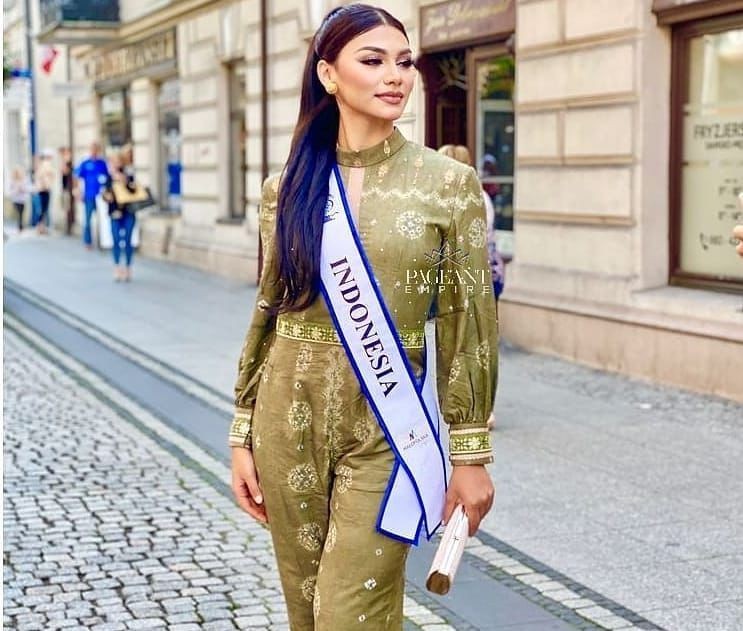 Gambo Khas Musi Banyuasin Dipakai Jihane Almira Ajang Miss Supranational 