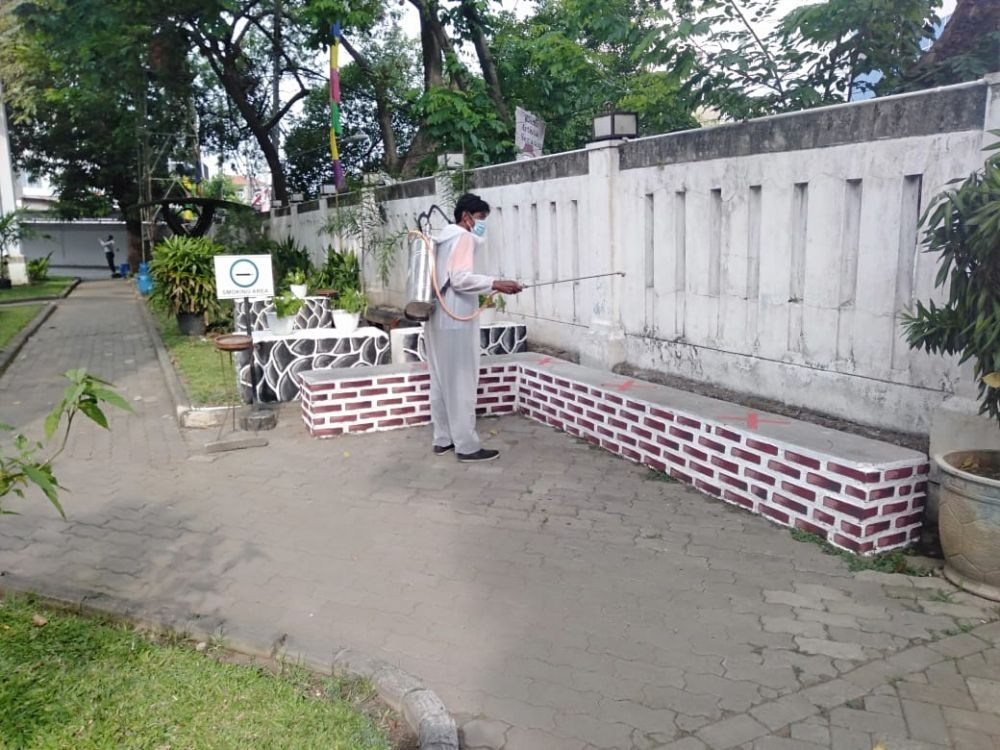 10 Potret Cegah COVID-19 di Lawang Sewu Semarang, Biar Wisatawan Aman