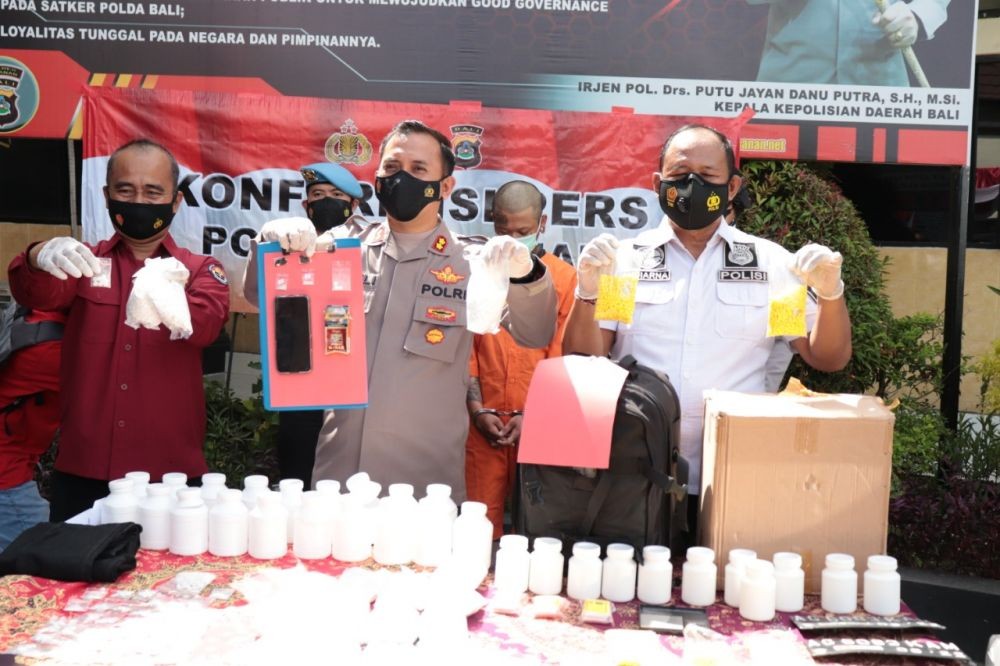 Polisi Sita 30 Ribu Pil Koplo di Tabanan, Berlogo Y dan ADM