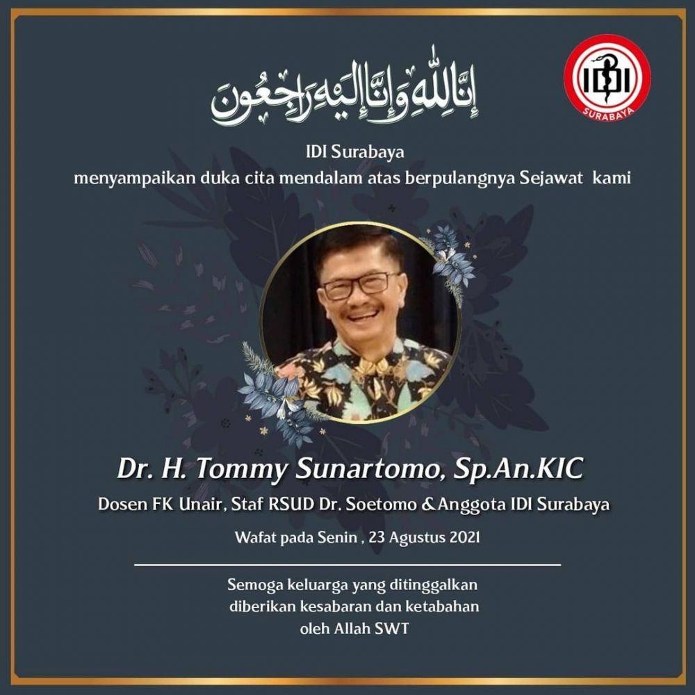 Long COVID, Dokter Tommy Meninggal di 40 Hari Kematian Istrinya