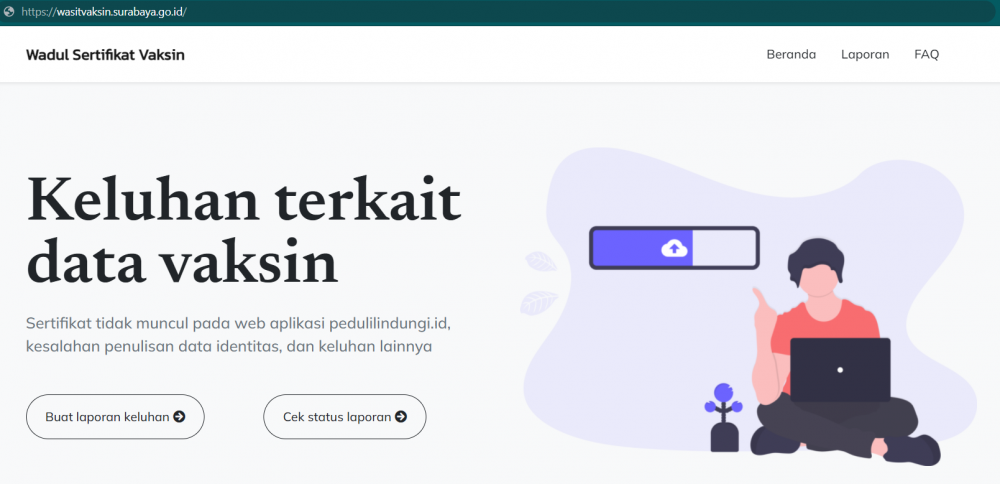 Wasit Vaksin, Warga Surabaya Bisa Keluhkan Masalah Sertifikat Vaksin