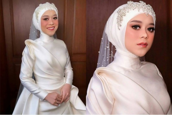 9 Makeup dan Busana Lesti Kejora di Acara Tasyakuran Pernikahan Pagi