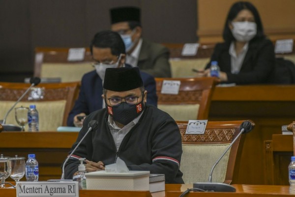 Menag Yaqut Lapor ke DPR Anggaran 2021 Sisa Rp329,6 Miliar