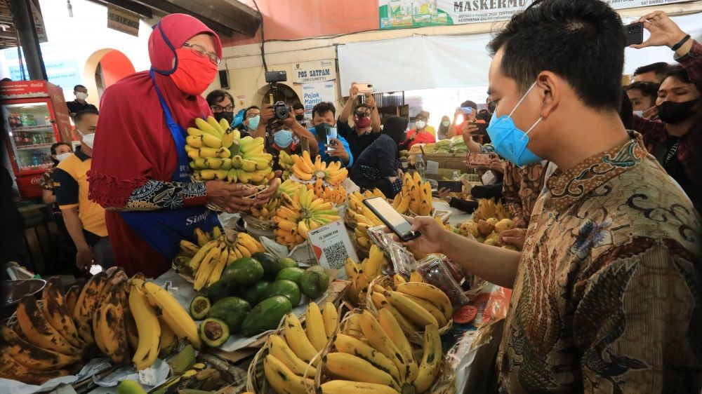 44 Pasar Tradisional di Solo Layani Pembayaran Non Tunai, Tinggal Scan