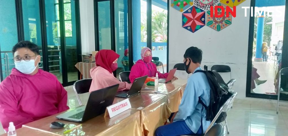 Pelajar SMP di Bandar Lampung Mulai Divaksinasi, Khusus Kelas 9