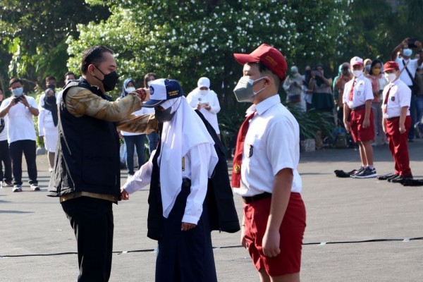5.425 Siswa Surabaya Dikukuhkan Jadi Satgas COVID-19 Sekolah