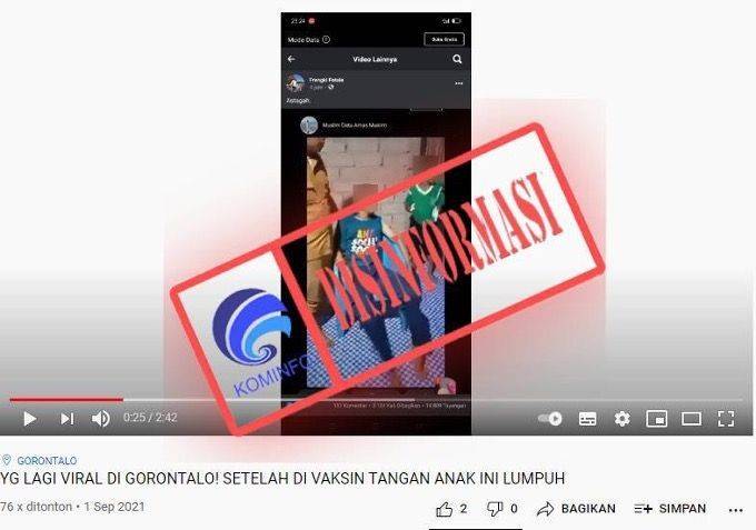 [CEK FAKTA] Viral Anak SMP Tangannya Lumpuh Usai Vaksinasi