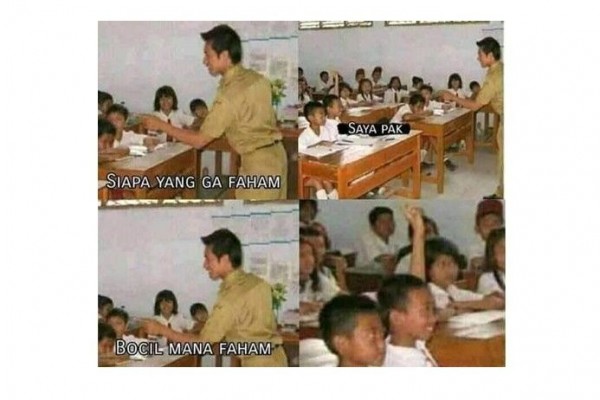 10 Meme Lucu Siswa Di Kelas Obrolan Sama Guru Bikin Ngakak