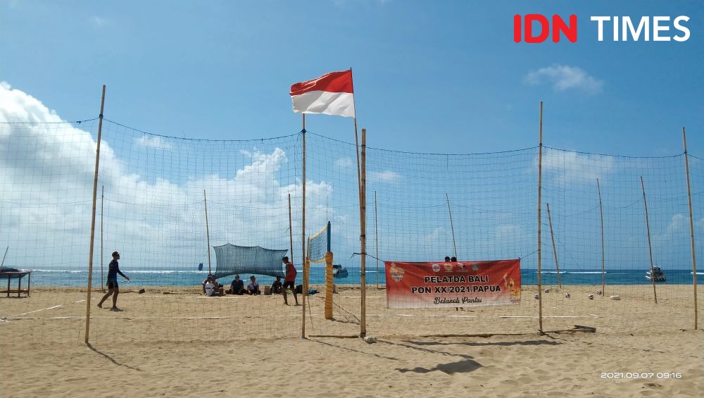Jelang  PON Papua 2021, Tim Voli Pantai Bali Latihan Adaptasi Suhu