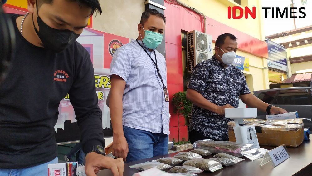Polisi Buru Pemasok Ganja dari Medan yang Diedarkan Mahasiswa Makassar