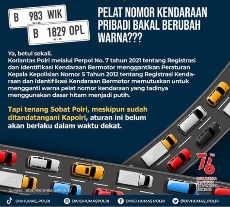 Cara Mengetahui Asal Dan Jenis Kendaraan Melalui Pelat Nomor