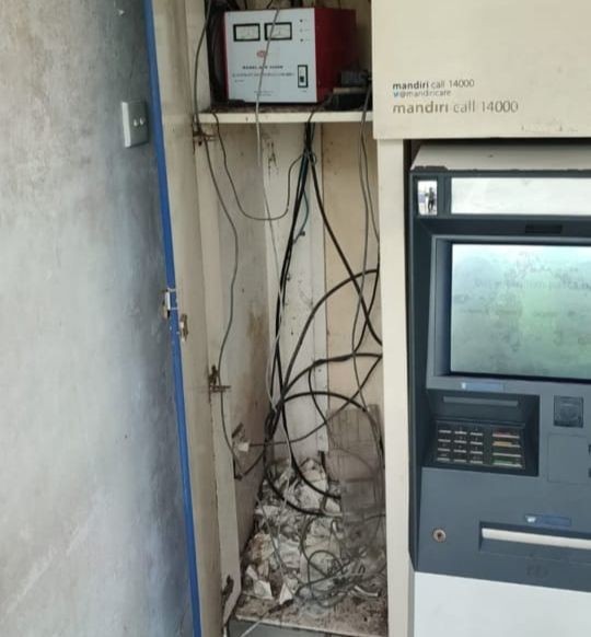 2 Mesin ATM Bank Mandiri di Palembang Dibobol, Uang Rp36,3 Juta Hilang
