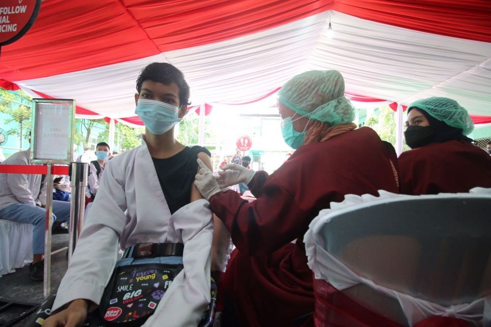 Vaksinasi Pelajar di Balikpapan Tembus 73 Persen, PTM Berjalan Lancar