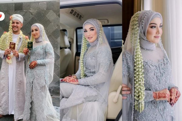 9 Ide Kebaya dan Makeup Pernikahan Sonia Alattas, Istri Riza Shahab