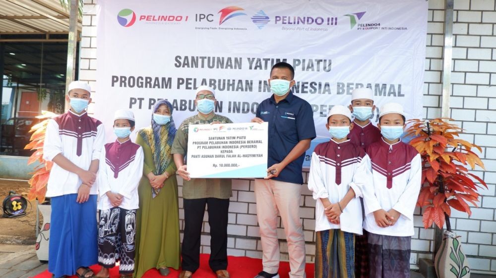 Pelindo Merger, Pegawai Pelabuhan Tanjung Emas Syukuran Bareng Panti Asuhan