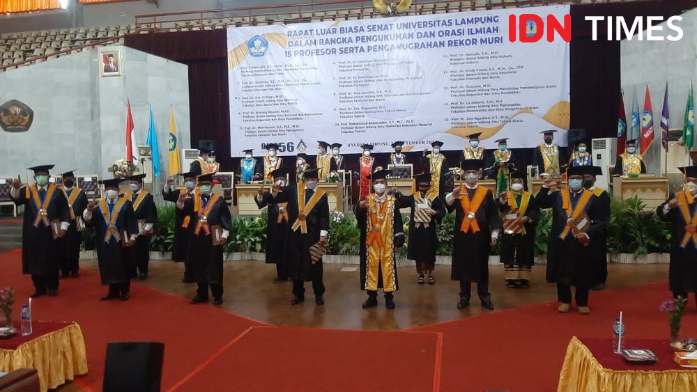 Profil Rektor Unila Karomani, Bidik 2023 Unila Punya 100 Guru Besar