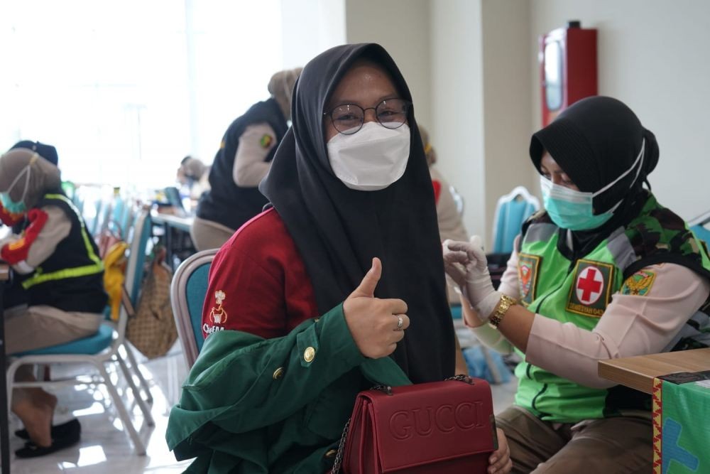 Tinjau Vaksinasi Merdeka di Lampung Panglima TNI Beri Instruksi Khusus