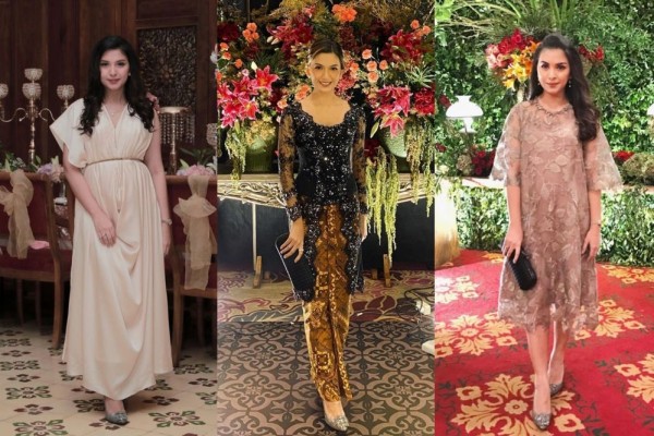 9 Style Kondangan Alisia Rininta, Ada Kebaya Glamor