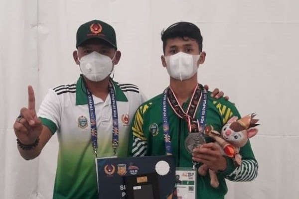 Polisi Ini Raih Medali Pertama Sumut di PON Papua dari Sepatu Roda