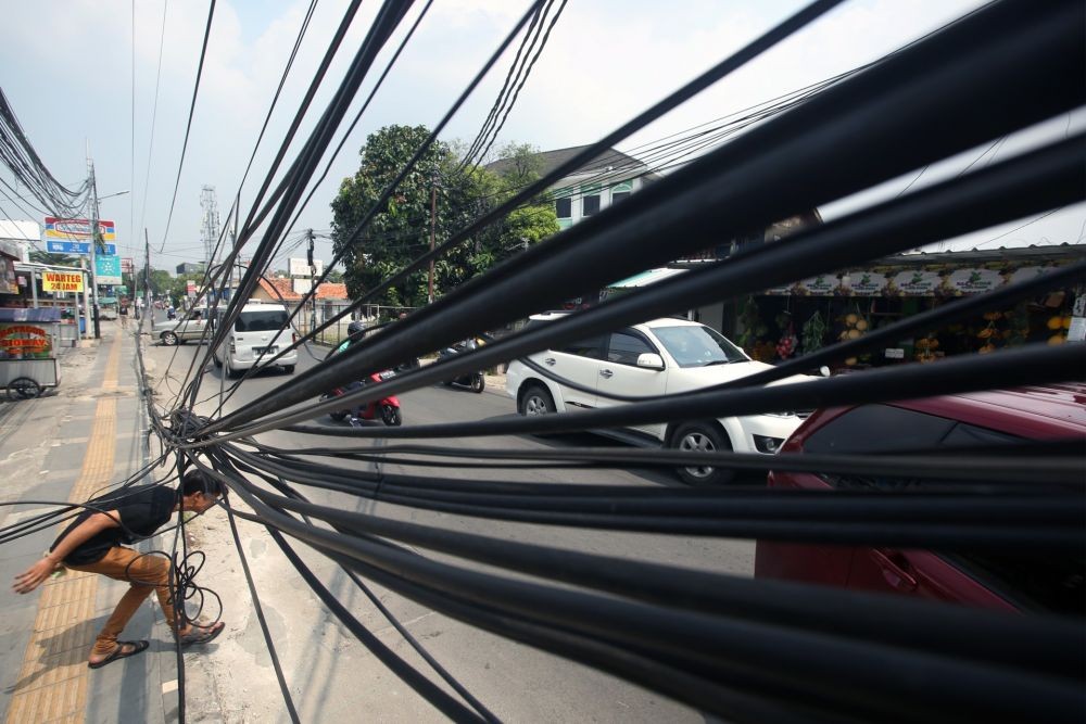Kabel Semrawut di Tangsel, Baru 1 Provider yang Kantongi Izin