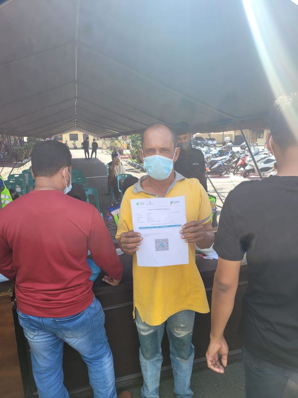 Unik! Langgar Lalu Lintas di Aceh, Pilih Ditilang atau Divaksinasi? 