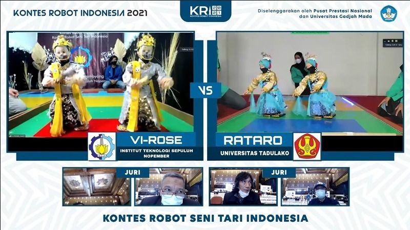 Tim Robotika ITS Sabet 8 Penghargaan di Kontes Robot Indonesia