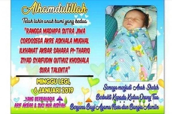 Bayi Punya Nama Panjang Kesulitan Buat Akta, Ayah Surati Jokowi