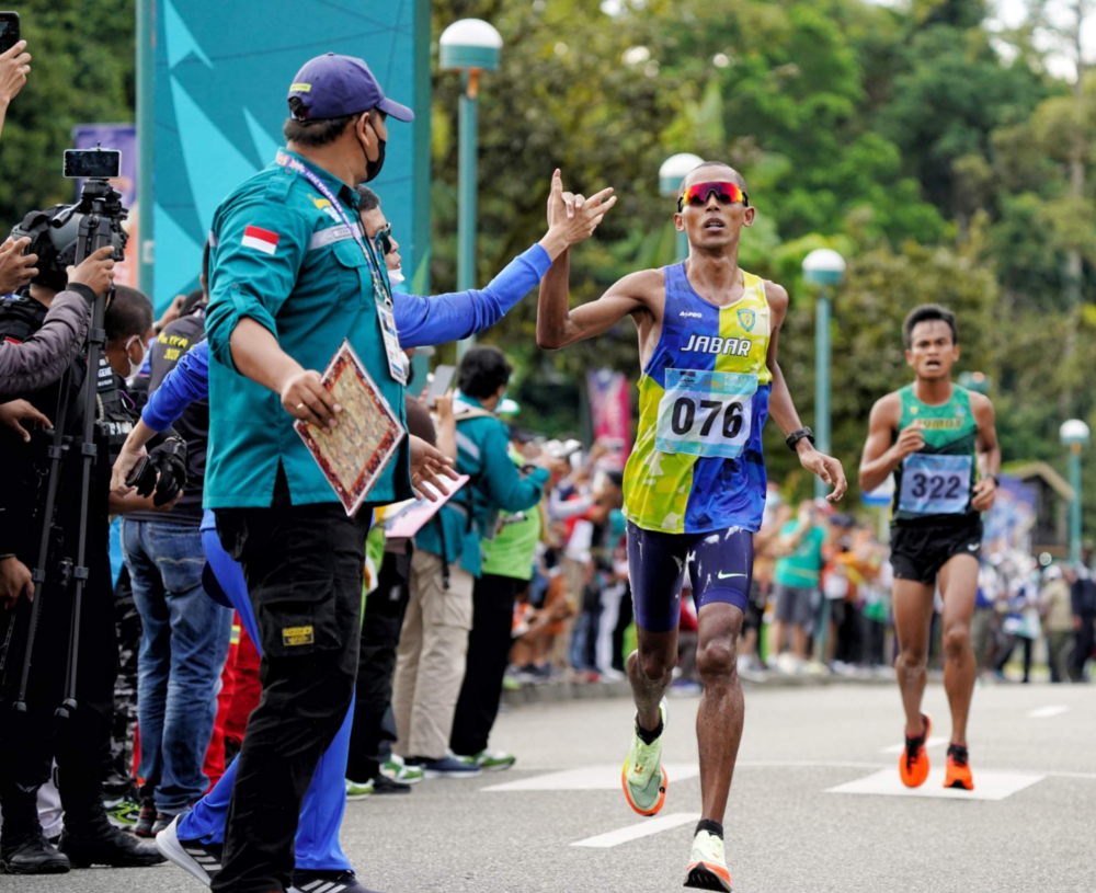 PON 2021: Kalah Satu Detik, Welman Pasaribu Raih Perak Maraton