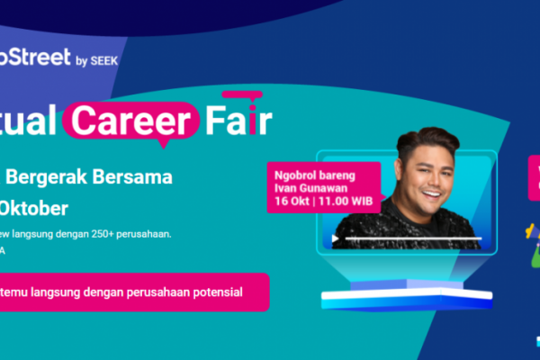 JobStreet Adakan Virtual Career Fair 2021, Terbesar di Indonesia!