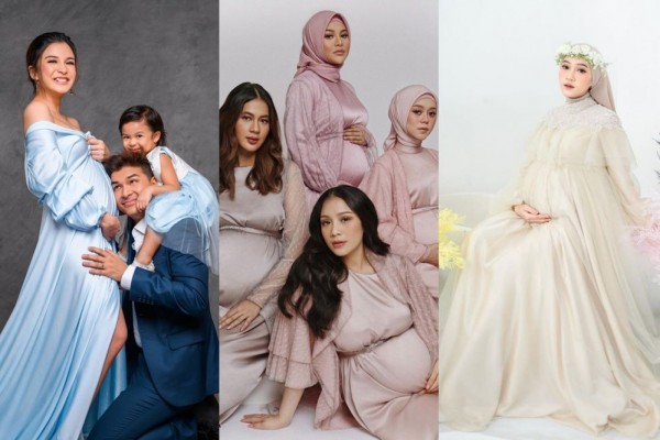 10 Dress Pastel Bumil untuk Maternity Shoot, Auto Glowing!