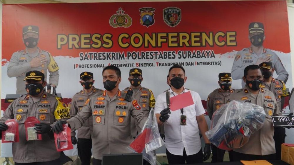 Selama September 2021, 41 Kasus Kriminal Terungkap di Surabaya