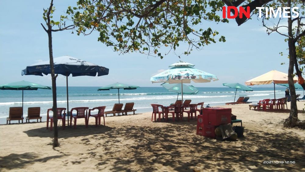 9 Potret Kondisi Fasilitas Prokes COVID-19 di Pantai Kuta Bali